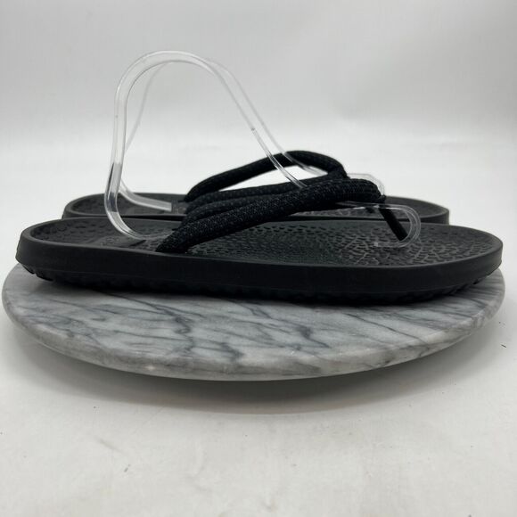 Allbirds Sugar Zeffer Flip Flops Mens 12 Black Thong Carbon Footprint Labeling main image 5